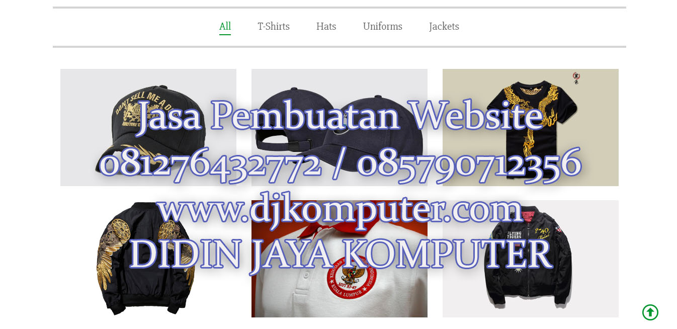 Jasa website ini diperuntukkan kepada pabrik kain Tulungagung yang sering memesan dan membeli website di toko kami.